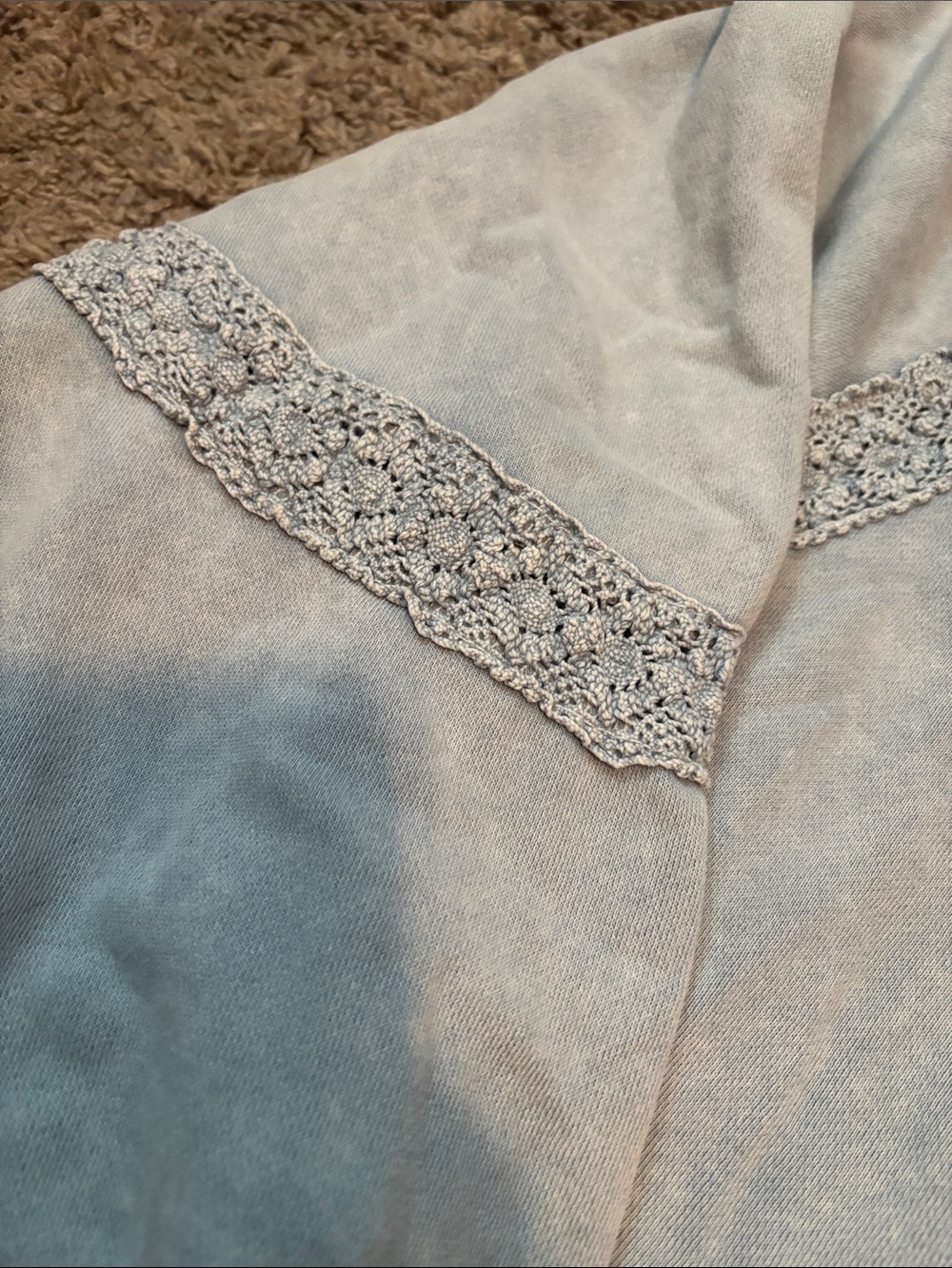 aerie Soft Cream Wide Leg Lounge Pants with Pockets - Picture 4 of 10